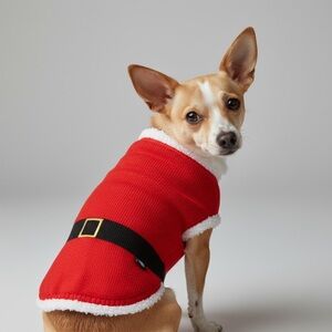 Festive Red Dog Christmas Sweater